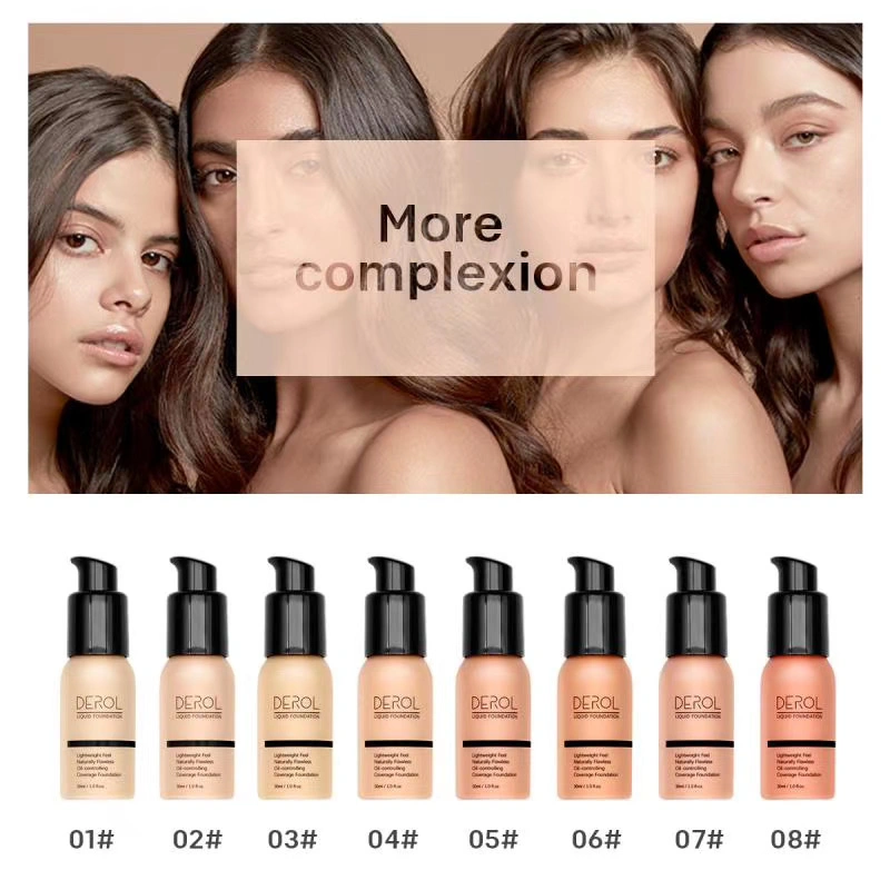 Cosmetics Organic Foundation Makeup Liquid Private Label High Quality Waterproof Whitening Face Care