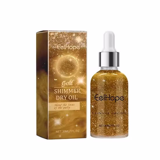 Maquillage surligneur liquide scintillant personnalisé pour le visage et le corps