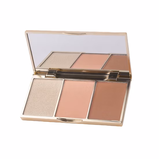 Surligneur de poudre de visage de palette de maquillage de cosmétiques d'OEM Abh
