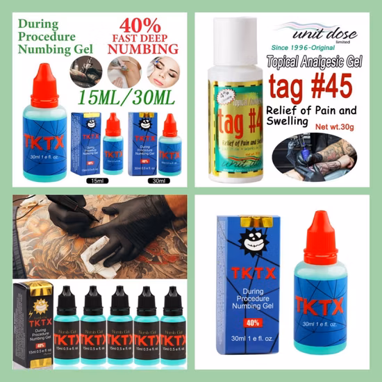 Tktx Spray Anesthésie Topique Lidocaïne Tktx Tatouage Engourdi Gel Midway Assistance Chirurgie Maquillage Permanent Beauté Corps Sourcils Micro Maquillage Permanent